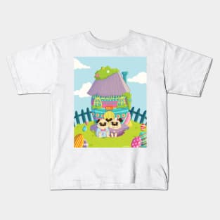 Easter Pug Kids T-Shirt